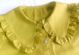 Gaya Kerah Besar & Ruffle yang Feminin