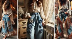 Denim Longgar dan Sentuhan Boho