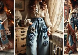 Denim Longgar dan Sentuhan Boho