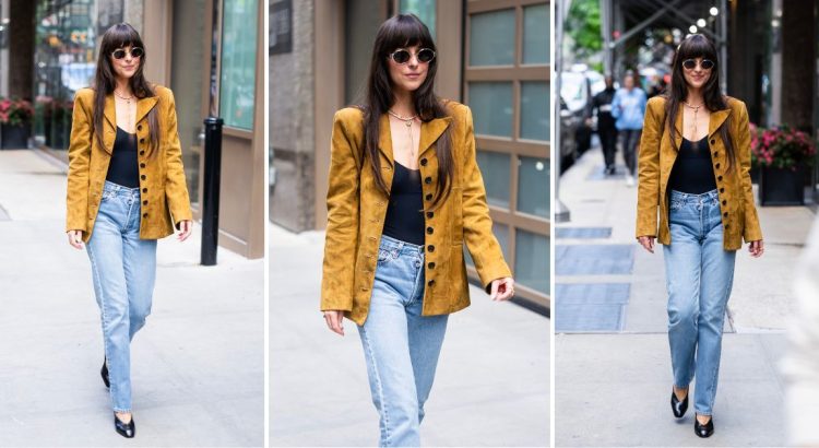 Jaket Mustard Dakota Johnson
