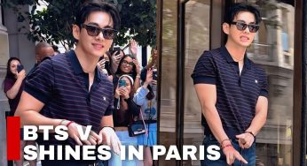 V BTS Curi Perhatian di CELINE Paris, Gayanya Konsisten dari Airport hingga Menara Eiffel