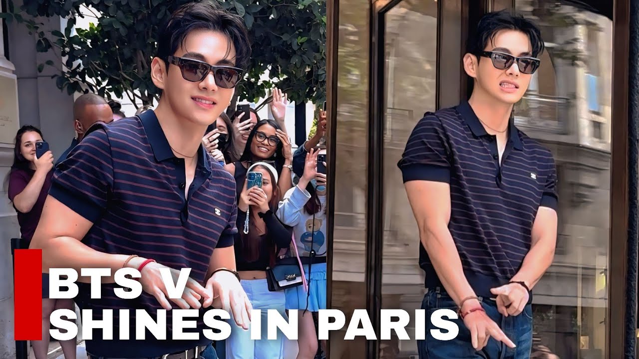 V BTS Curi Perhatian di CELINE Paris